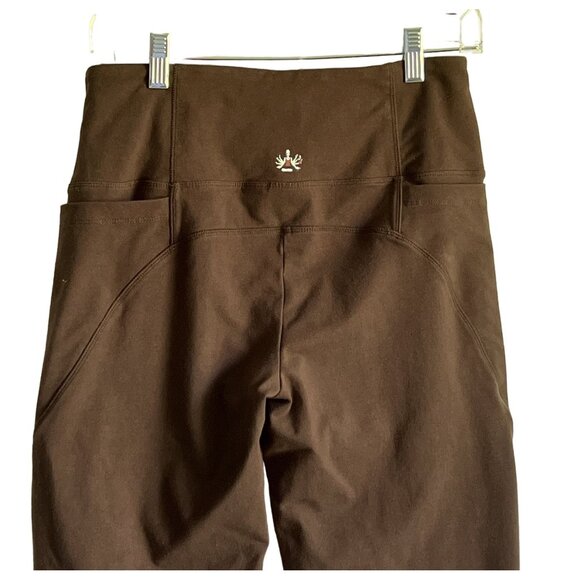 Women With Control Athleisure High-Waist Brown Workout Yoga S Leggings Pockets - Picture 8 of 8